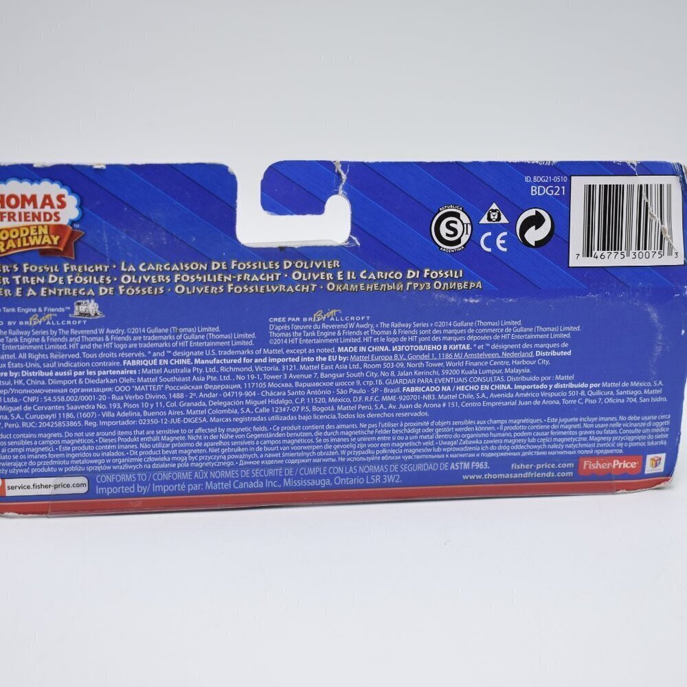 Tale of the Brave Oliver's Fossil Freight Dino Fossil Car Thomas & Friends Wood - Picture 11 of 12